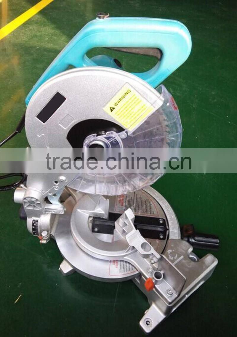 255mm 10in 1650w Power Wood/Aluminum Cutting Cut Off Machine Portable Electric Compound Bench Miter Saw