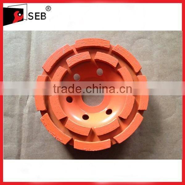 Diamond tool double row diamond grinding cup wheel