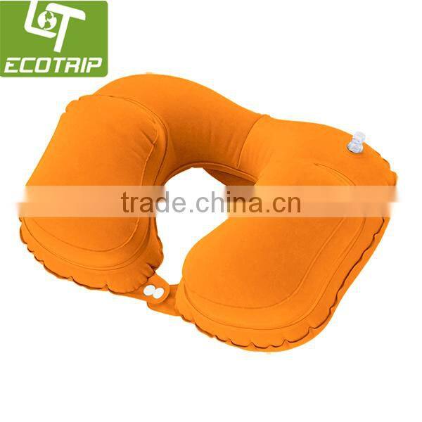 Hot sale Portable inflatable snooze cushion with fleece cover