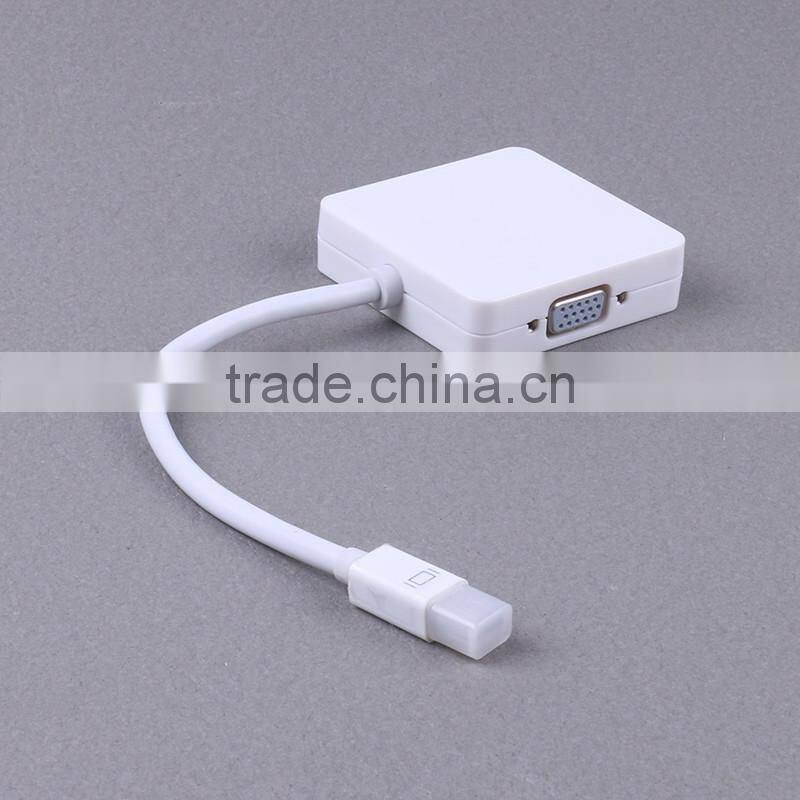 Mini DP DisplayPort To VGA DVI Cable Adapter Converter