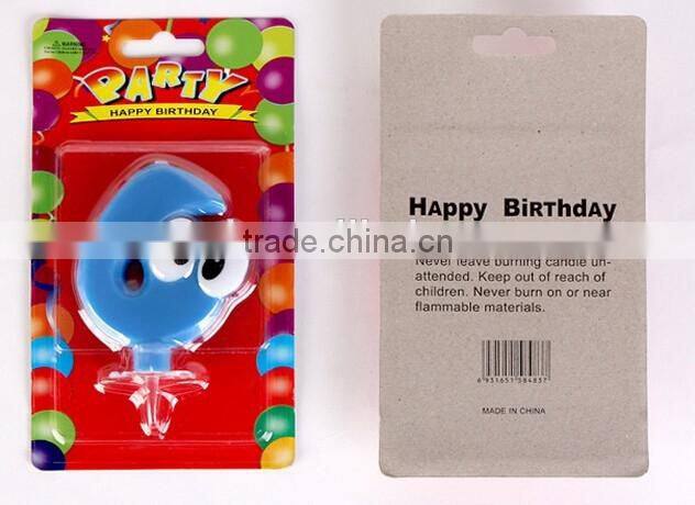 Eye Arabic Numbers Shape Birthday Candle for Children Celebration