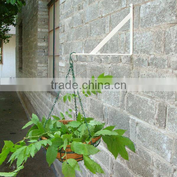 hanging coconut fiber flower basket with wall hook