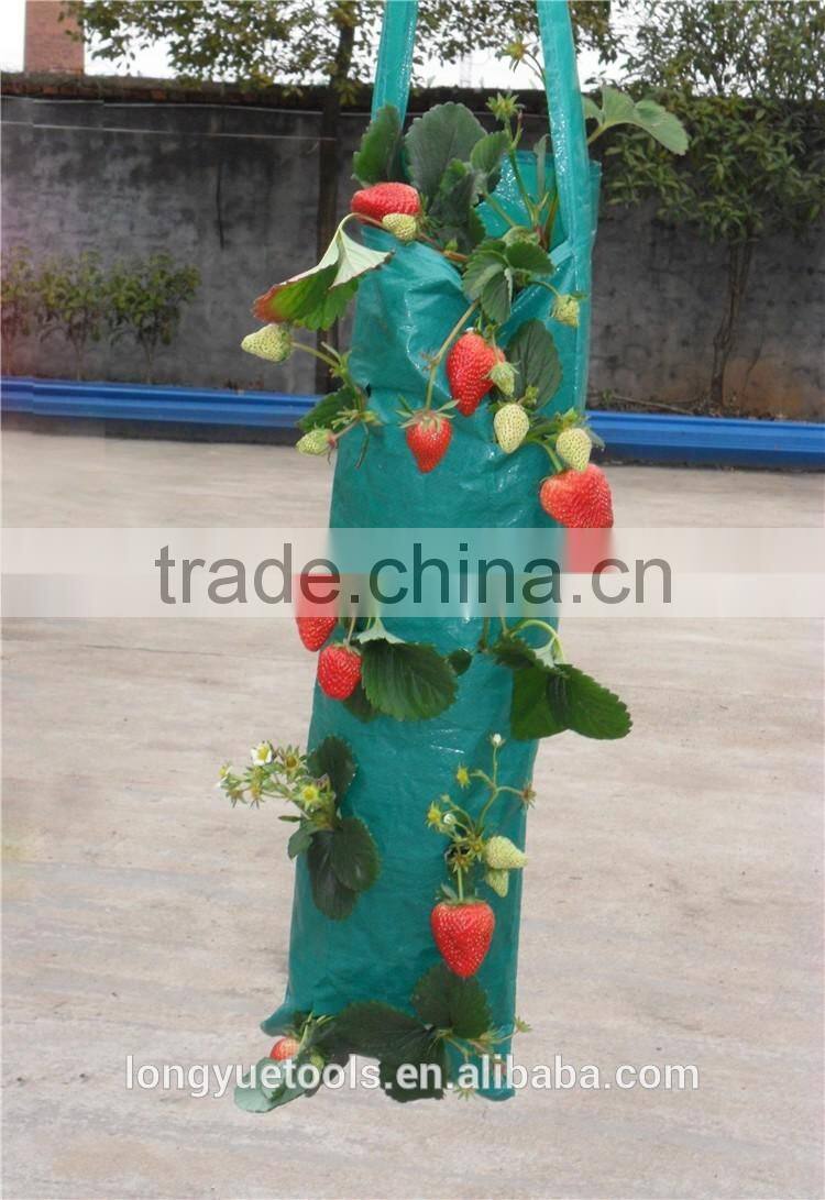 Garden use long plastic fabric hanging plant bags