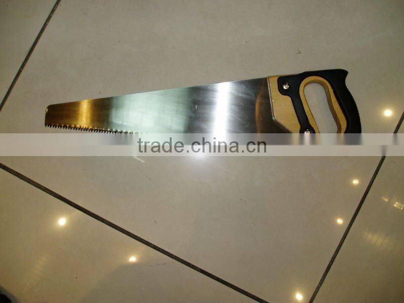 hand saw with wooden hand saw