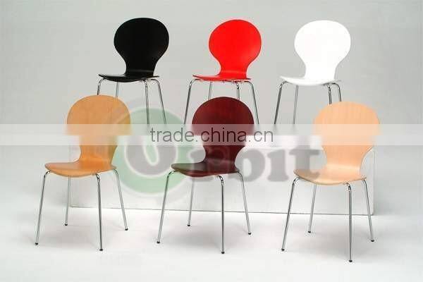 Dining room chair, colorful coffee chair, modern brown leather dining chair