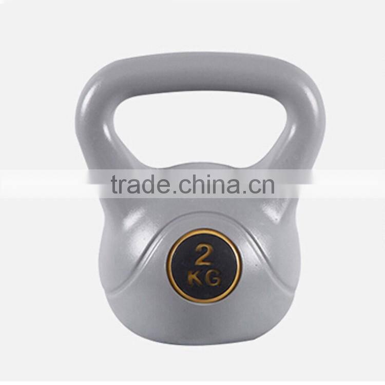 2016 popular new design HDPE kettle bell dumbbell