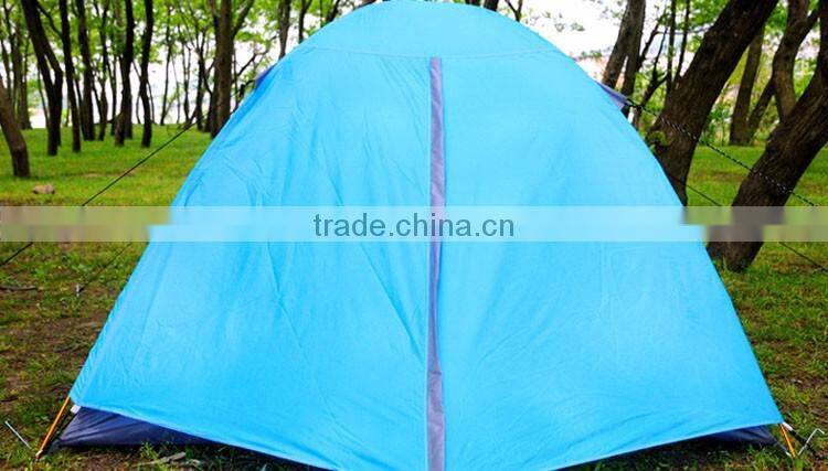 outdoor camping double layer 3-4 person family water proof tent