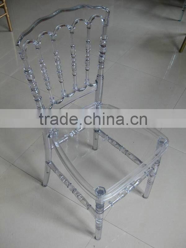 China manufacturer cheap wedding acrylic chairs transparent plastic napoleon chairs