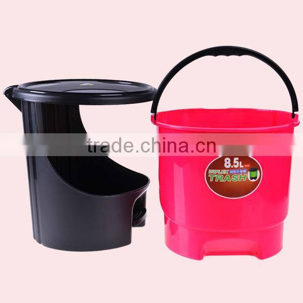 8.5L Household Plastic Dustbin With Lid