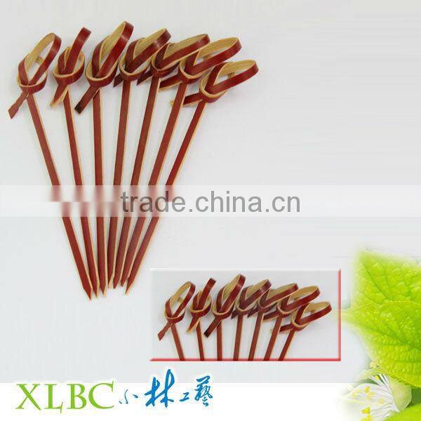Colored Bamboo Knotted skewer