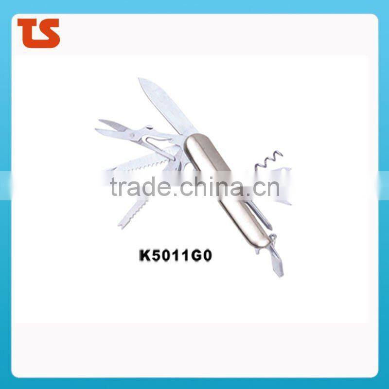 2014 New design multi function novelty pocket knife with LED light K5011G4