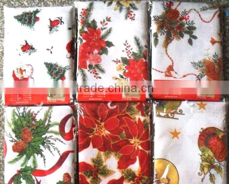 Printed Polyester Table cloth with christmas design