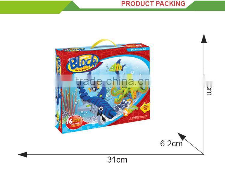 Educational kids toys undersea world large foam building blocks