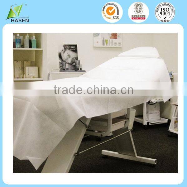 China supply nonwoven fabric hospital used bedsheets