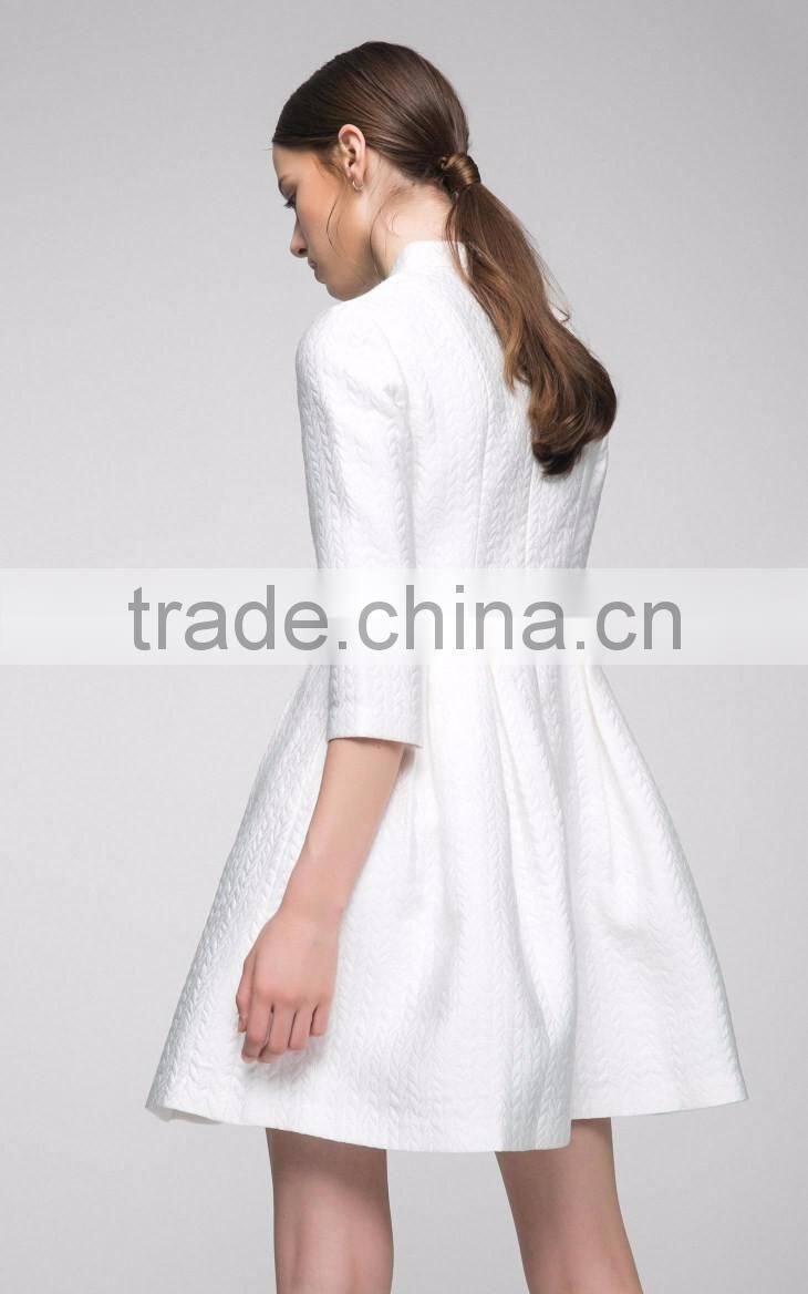 sell latest woman dress design fashion floral printed autumn winter custom business office formal lady dresses with sleeves