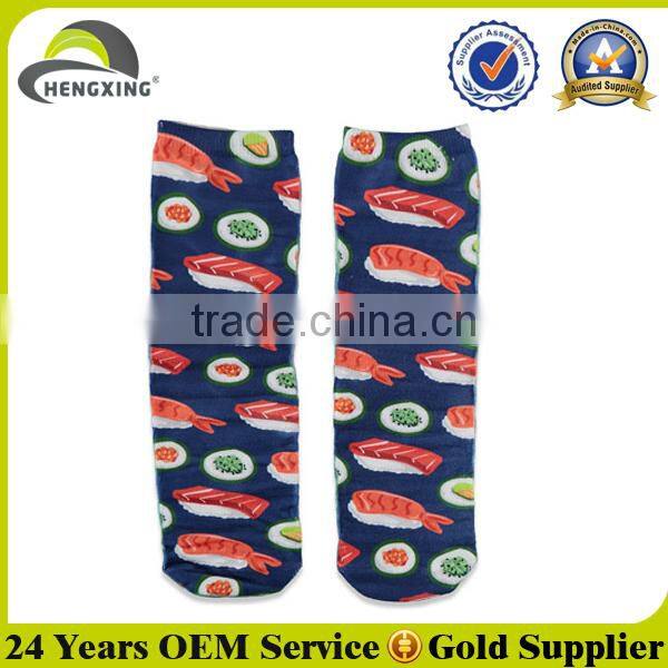 Custom printed candy socks, women candy print pattern socks