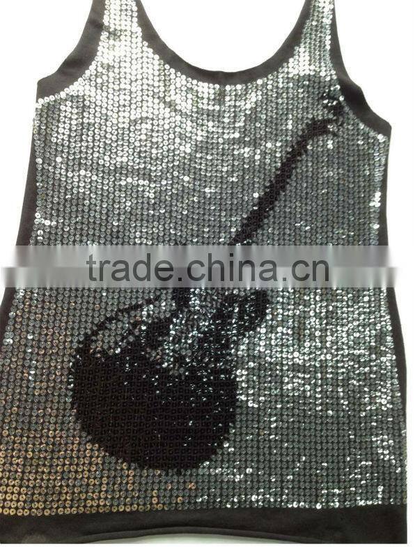Multi-colour Sublimation print sequin fabric