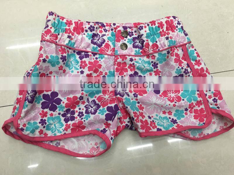 Stocklots clothing girl's running bermuda printed shorts