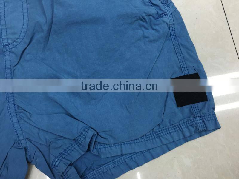 Stock lots clothing children workout shorts wholesale shorts