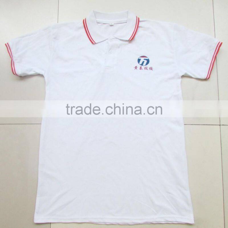 Threaded sleeve custom popular polo shirt