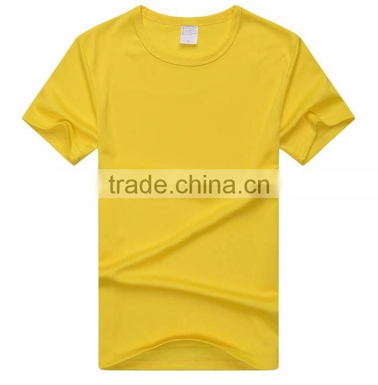 Factory price round neck cheap plain dyed cotton fitted t-shirts