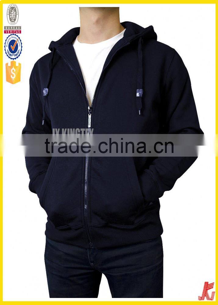 Hot sale OEM/ODM men's zipper-up hoodie
