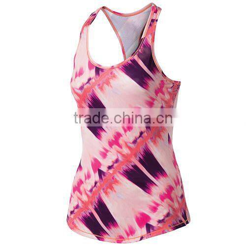 all digital printed tank top Spandex Yoga Tank Top tank top manufacturer