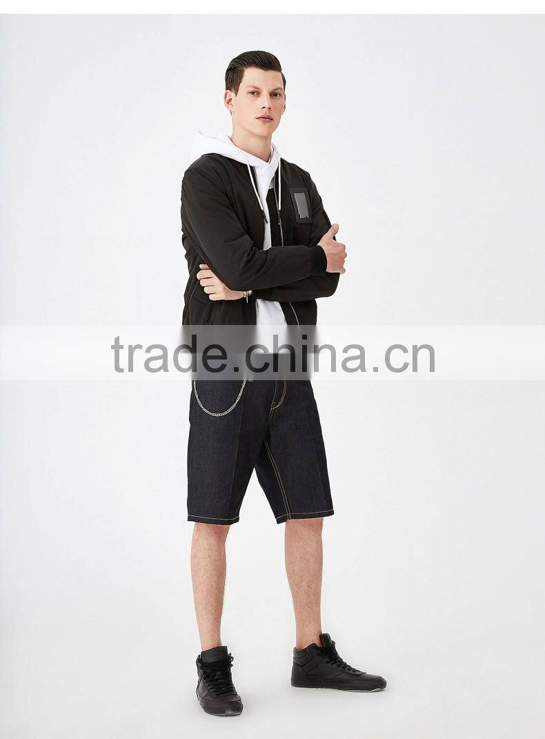 2017 Oem Fashion Custom Embroidery Logo Long Sleeve Army Green Men 100% Polyester Bomber Jacket