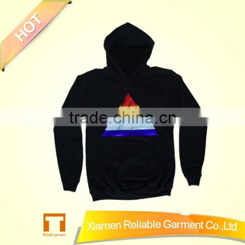 Custom thick black hoodie