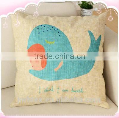 High quality new design 100 polyester custom cartoon cushion printing