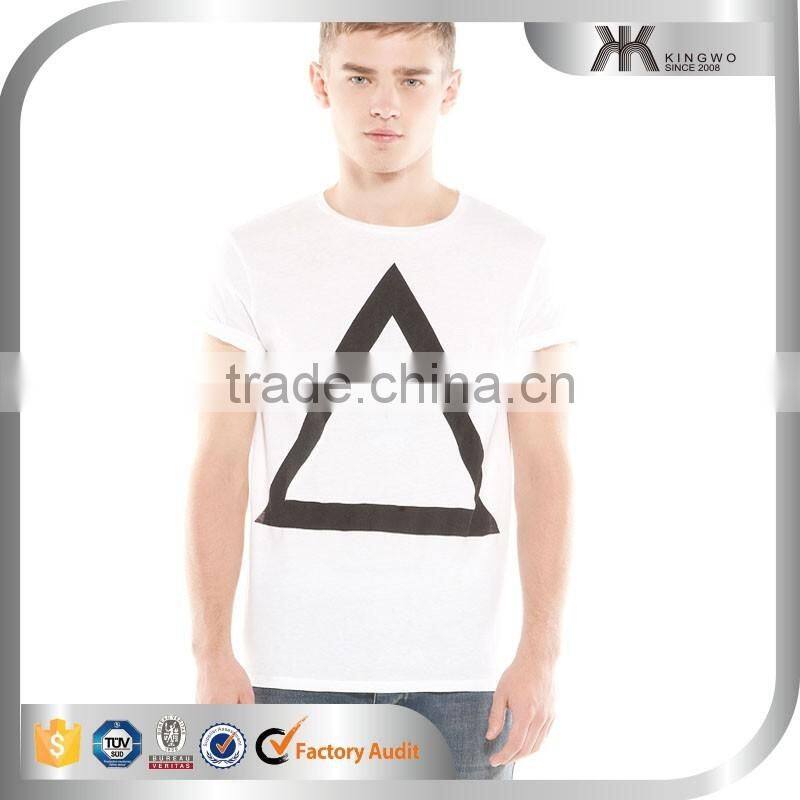Young Men's 100% Cotton Custom Printed Artworks Design Tshirts