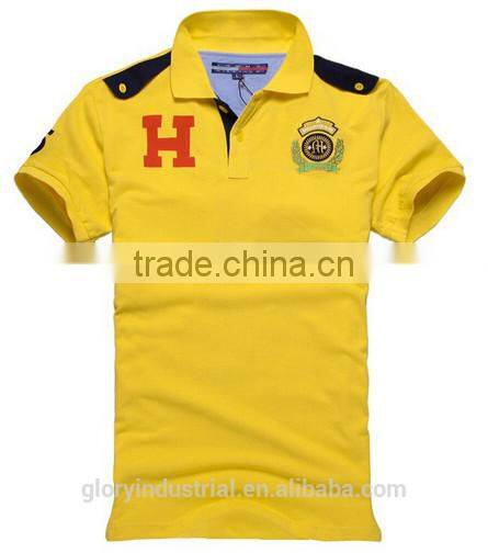 summer casual flag slim fit baseball embroidery man polo t-shirt wholesale