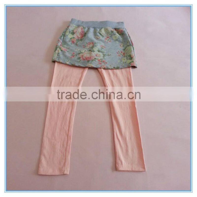 Children girls suits, girl's long sleeve cat decorating t shirt with girls pants skirt, girls skirt leggings