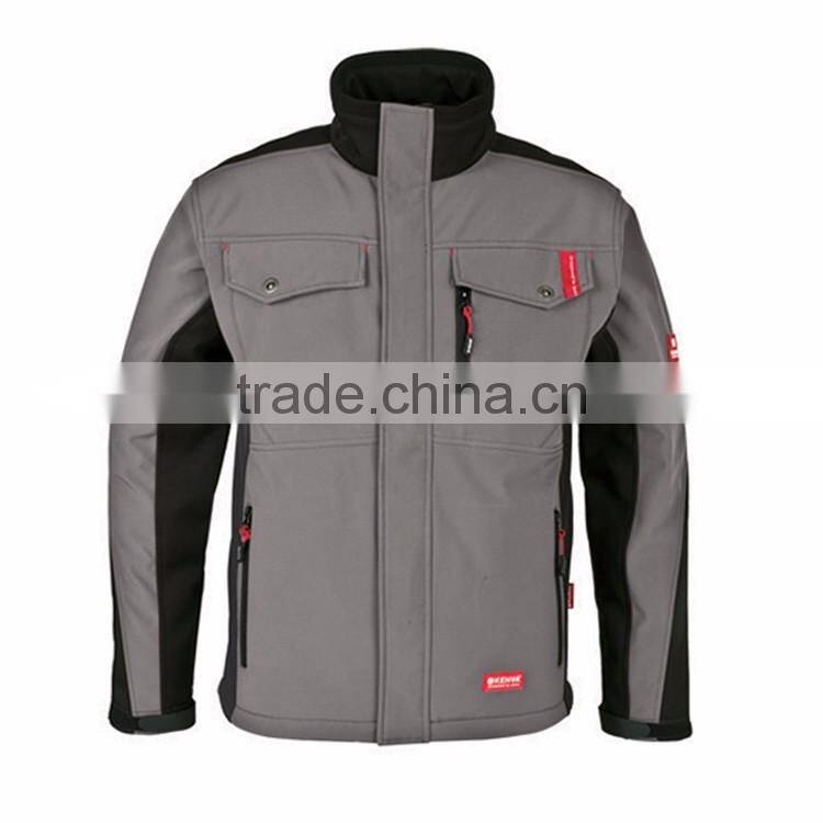 Outdoor gear 3 layer work softshell jacket man coaches jacket