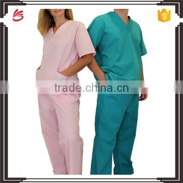 Fashionable medical scrub suit/scrub set/nurse hospital uniform designs