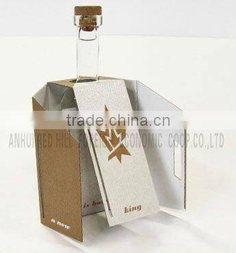 cool design packaging of Kraft corrugated wine box