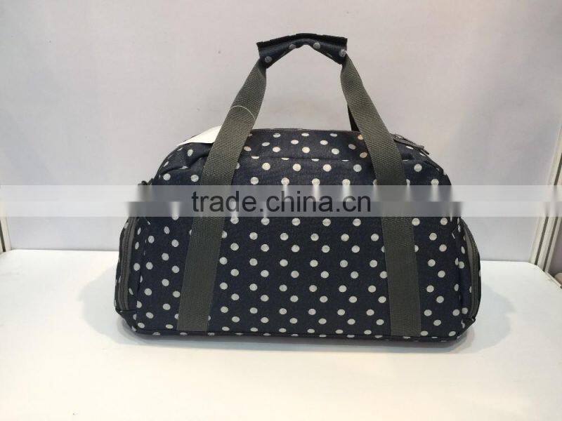 2017 hot sales wholesales custom polyester travel duffel bag luggage bag