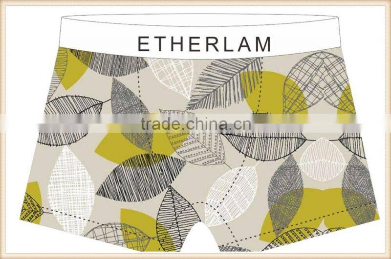 Leafs 88% Polyester 12% mens underwear boxers,men custom boxer shorts, underwear for men