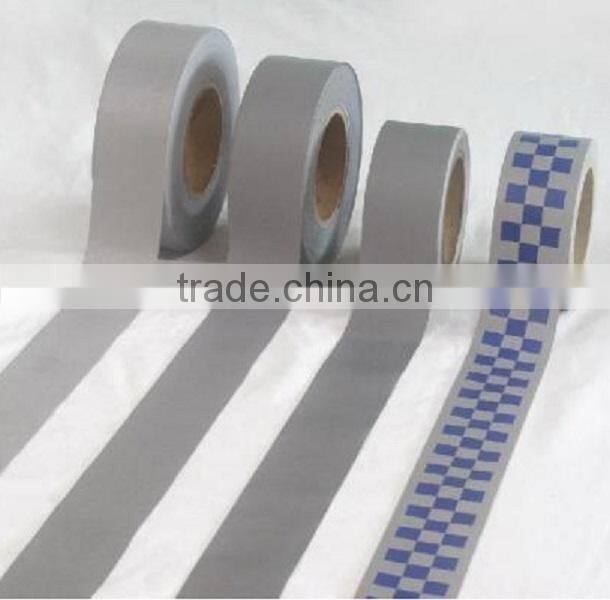 Chengwei customized silver laser Reflective heat transfer vinyl material PET tape for clothing
