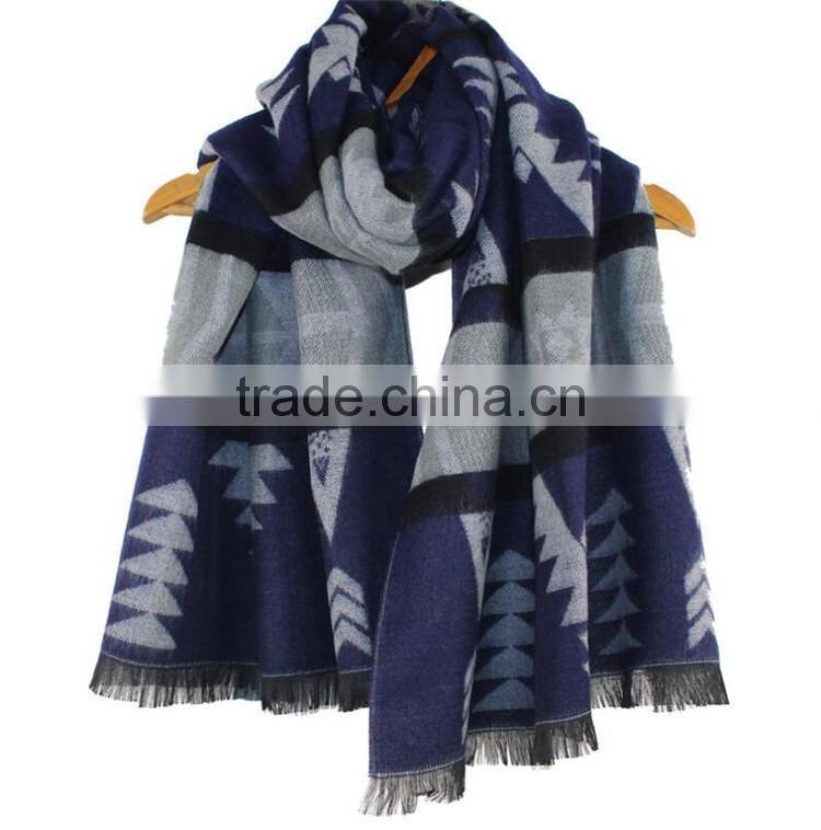 Most popular unique design arylic polyester shwal fine workmanship