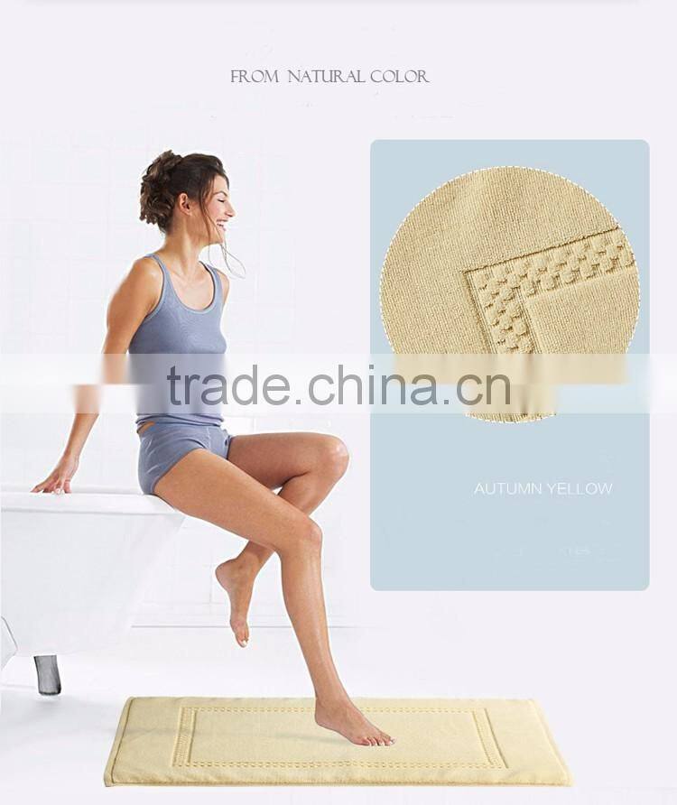Hotel bath mat non slip bath mat 100% cotton custom logo