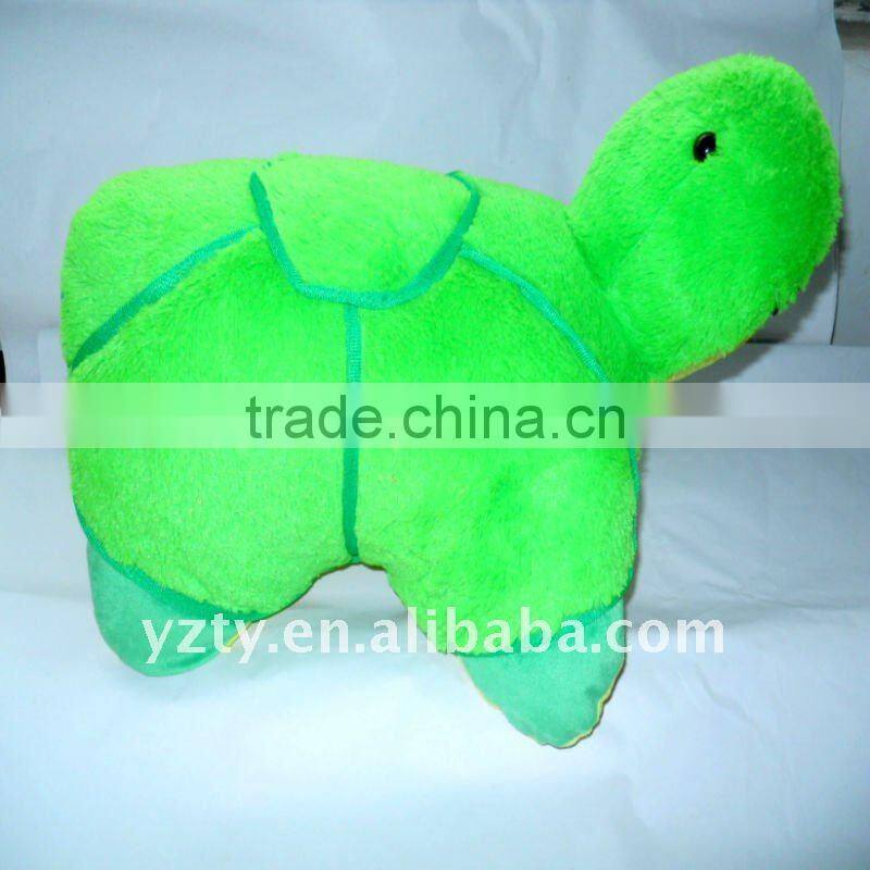 factory supply cute plush turtle pillow &plush animal pillow