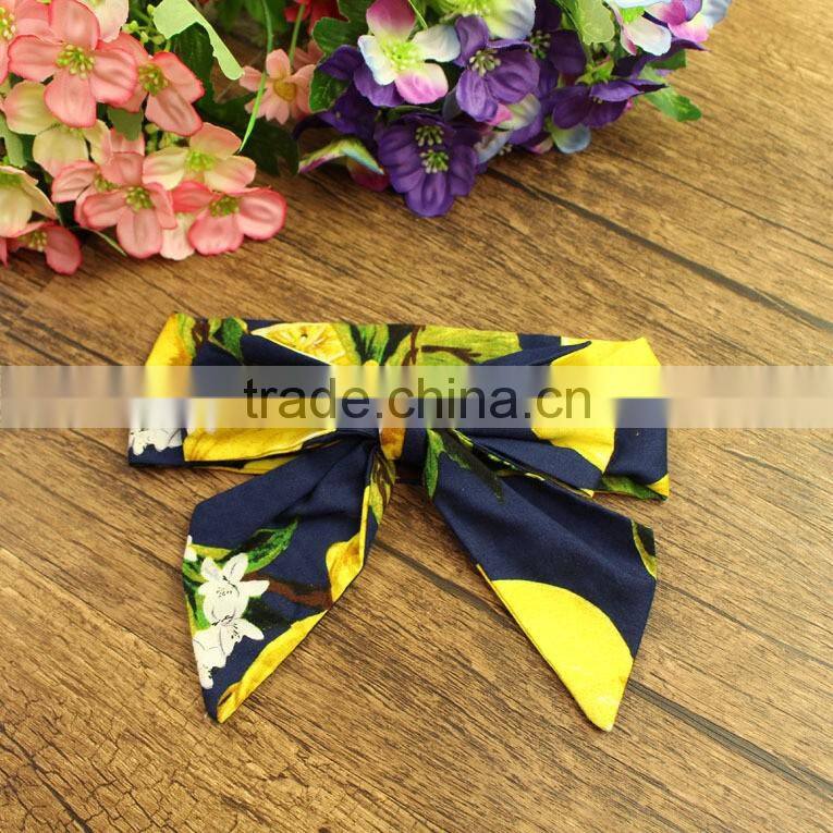 Vintage little girl fancy floral bowknot wholesale cheap korean headband