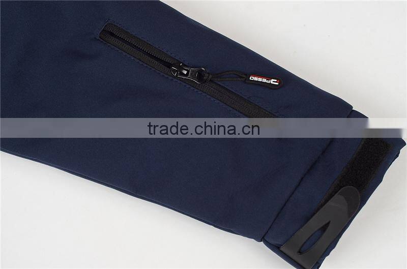 polyester padded men's winter warm waterproof softshell jacket uniform