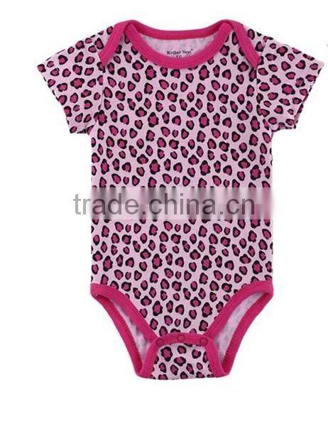wholesale 100% organic cotton baby girl boy short sleeve bodysuits