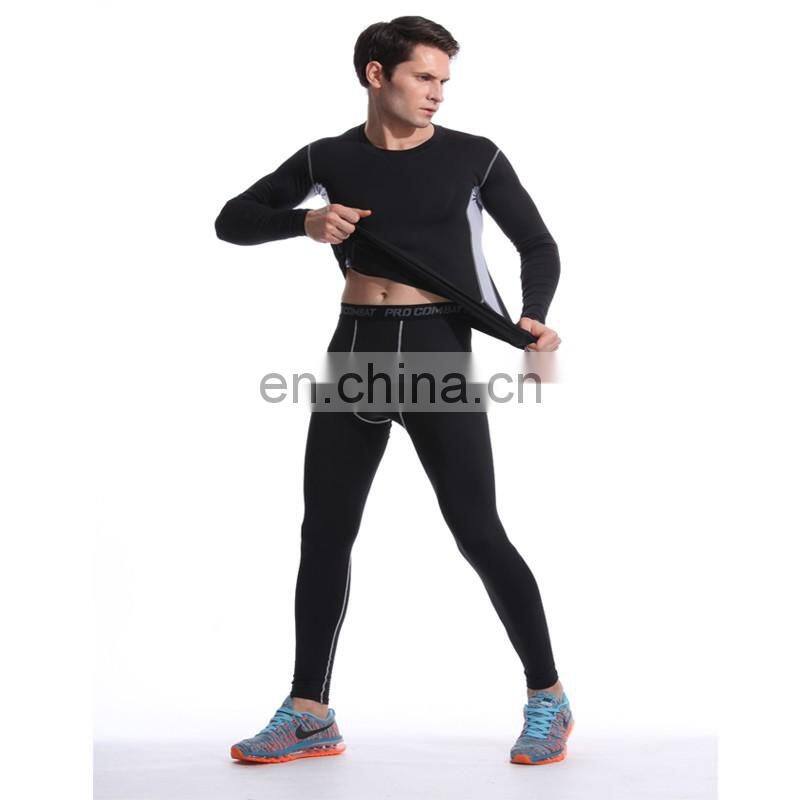 Moisture-wicking man sports compression wear