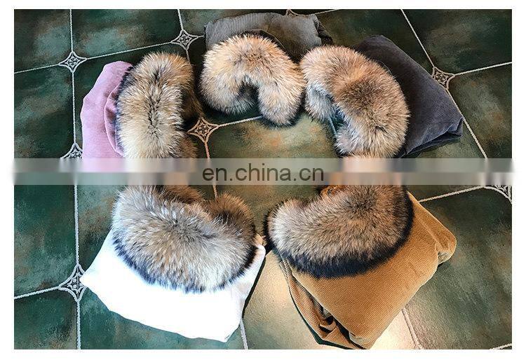 New Arrival Women Monochromatic Jackets and Winter Coats With Corduroy Fabric