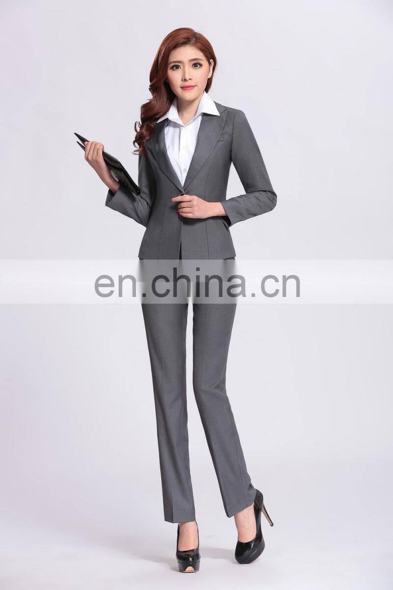 bodycon office gray pant suits for office women