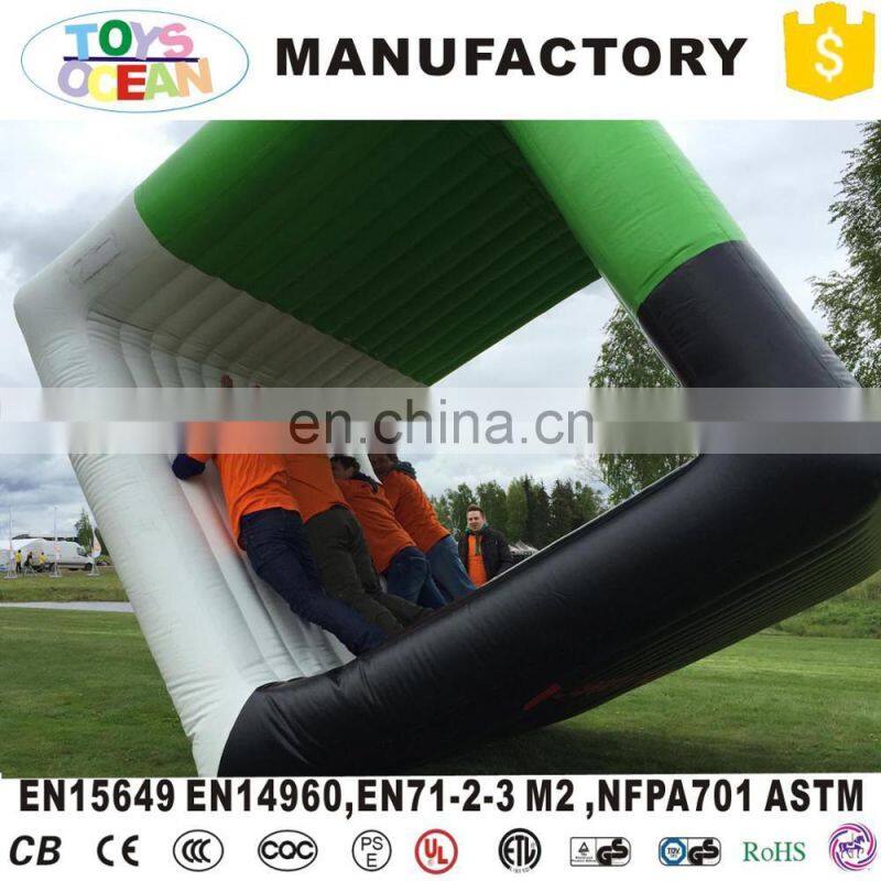 square air sealed inflatable Flip it 4 games for interactive outdoor sport party