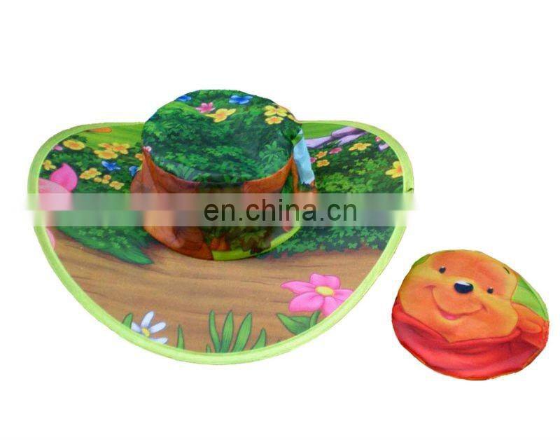 custom folding cap nylon ladies summer hat